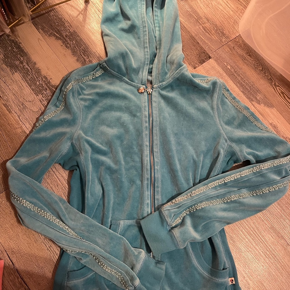 Women's Teal Hooded Jacket